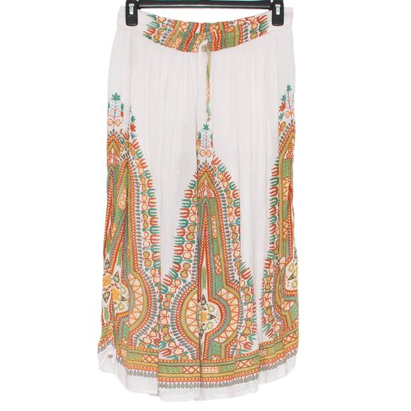 Vintage Skirt Gauze Boho Cottage Hippie 70s Festival Maximalist Maxi One Size - Picture 1 of 10